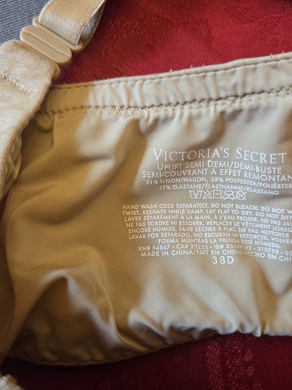 Victoria's Secret (3)38D/(1)36DD Molded Bras , Blue Pastel, Tan,All For 1 Price - Picture 13 of 14